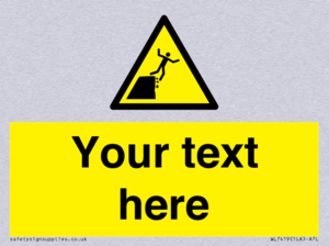 Custom Warning unstable cliff edge